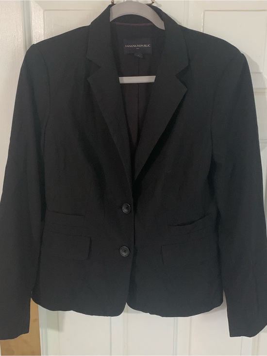 Banana Republic Jackets & Blazers - Banana Republic Black Women's Two-Button Tailored Blazer - Classic Work Jacket